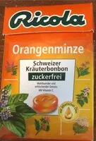 Mängden socker i Orangenminze Ohne Zucker Im Böxli (50 G)