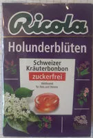 Mängden socker i Ricola Holunderblüten Zuckerfrei Box