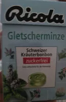 Mängden socker i Ricola Gletscherminze Zuckerfrei Box
