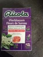 Mängden socker i Ricola Fleurs de Sureau