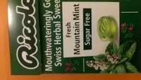 Mängden socker i Mouthwateringly Good Swiss Herbal Sweets Sugar Free Fresh Mountain Mint