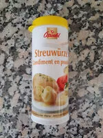 Mängden socker i Condiment en poudre