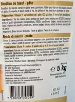 Mängden socker i Bouillon de boeuf