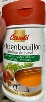 Mängden socker i Bouillon de boeuf