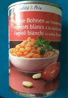Mängden socker i Qualité & Prix Weisse Bohnen an Tomatensauce