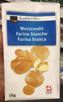 Mängden socker i Farine blanche
