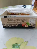 Mängden socker i Nuss-Stängeli. Bâtonnets aux noisettes