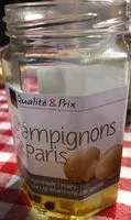 Mängden socker i Champignons de Paris