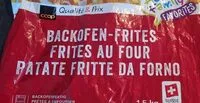 Mängden socker i Frites au four
