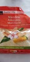 Mängden socker i Mandeln geschält gemahlen