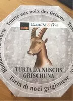 Mängden socker i Tourte aux noix des Grisons