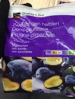Mängden socker i Qualité&Prix : Zwetschgen halbiert ungezuckert