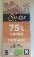 Mängden socker i Organic 75% cacao