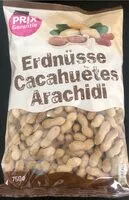 Mängden socker i Erdnüsse