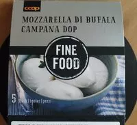 Mängden socker i Mozzarella di bufala campana dop