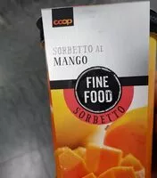 Mängden socker i Sorbetto al mango