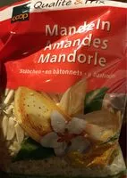 Mängden socker i Mandeln gestiftet