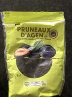Mängden socker i Pruneaux d 'Agen IGP dénoyautés
