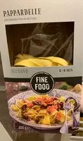 Mängden socker i Pappardelle 4-eiernudeln