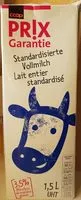 Mängden socker i Lait entier standardisé