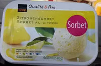 Mängden socker i Zitronensorbet