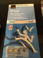 Mängden socker i Halbentrahmte Milch 1,5% Milchfet UHT