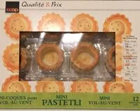 Mängden socker i Mini-coques pour vol-au-vents