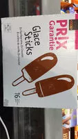 Mängden socker i Glace sticks (8x vanille, 8x chocolat)