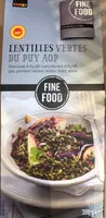 Mängden socker i Lentilles Vertes du Puy AOP