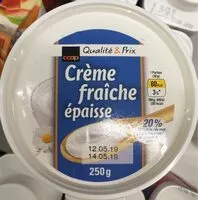 Mängden socker i Crème fraiche épaisse