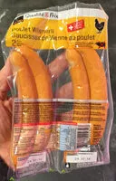 Mängden socker i Saucisses de Vienne au poulet