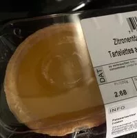Mängden socker i Tartelettes au citron