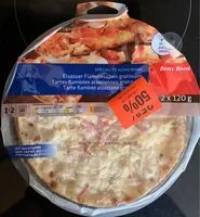 Mängden socker i Tartes flambées alsaciennes gratinées