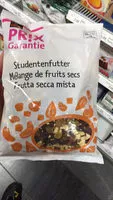 Mängden socker i Mélange de fruits secs