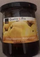 Mängden socker i Gelée extra de coings