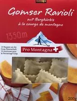 Mängden socker i Gomser ravioli à la courge