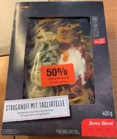 Mängden socker i Stroganoff mit tagliatelle