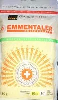 Mängden socker i EMMENTALER râpé (Qualité & Prix)