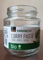 Mängden socker i Pâte de curry vert bio