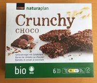 Mängden socker i Crunchy Choco Barres de céréales