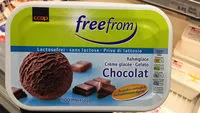 Mängden socker i freefrom : Chocolat, Crème glacée