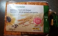 Mängden socker i Brot Mehrkorntoast mit Dinkel geschnitten