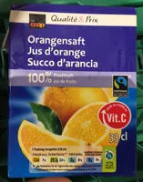 Mängden socker i Qualité & Prix Jus d'orange
