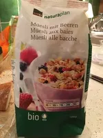 Mängden socker i Müesli mit Beeren