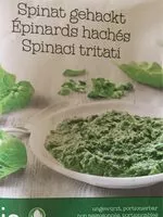 Mängden socker i Spinat gehackt bio