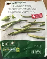 Mängden socker i Haricots verts fins