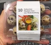 Mängden socker i 10 Oeufs de caille suisses d'élevage au sol