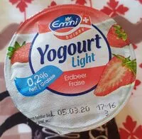 Mängden socker i Yogourt light fraise