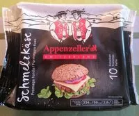 Mängden socker i Appenzeller en tranche