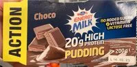 Mängden socker i Pudding high protein